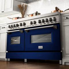 ZLINE 60" 7.4 cu. ft. Dual Fuel Range with Gas Stove and Electric Oven in Stainless Steel (RA60) - The Home Selection