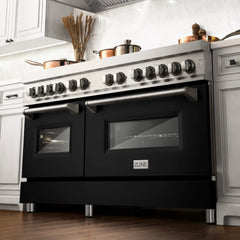ZLINE 60" 7.4 cu. ft. Dual Fuel Range with Gas Stove and Electric Oven in Stainless Steel (RA60) - The Home Selection