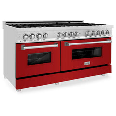 ZLINE 60" 7.4 cu. ft. Dual Fuel Range with Gas Stove and Electric Oven in Stainless Steel (RA60) - The Home Selection