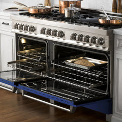 ZLINE 60" 7.4 cu. ft. Dual Fuel Range with Gas Stove and Electric Oven in Stainless Steel (RA60) - The Home Selection