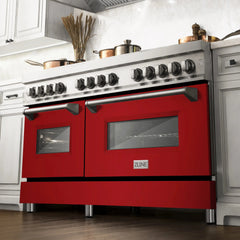 ZLINE 60" 7.4 cu. ft. Dual Fuel Range with Gas Stove and Electric Oven in Stainless Steel (RA60) - The Home Selection