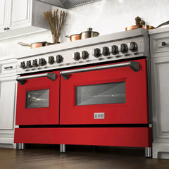 ZLINE 60" 7.4 cu. ft. Dual Fuel Range with Gas Stove and Electric Oven in Stainless Steel (RA60) - The Home Selection
