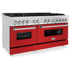 ZLINE 60" 7.4 cu. ft. Dual Fuel Range with Gas Stove and Electric Oven in Stainless Steel (RA60) - The Home Selection