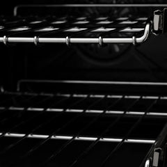 ZLINE 60-Inch Dual Fuel Range with 7.4 cu. ft. Electric Oven and Gas Cooktop and Griddle and White Matte Door in Fingerprint Resistant Stainless - RAS-WM-GR-60 - The Home Selection