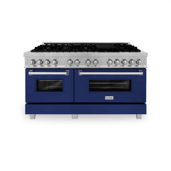 ZLINE 60" Professional Dual Fuel Range in DuraSnow® - RAS-SN-60 - The Home Selection