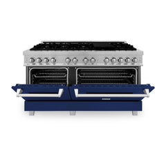 ZLINE 60" Professional Dual Fuel Range in DuraSnow® - RAS-SN-60 - The Home Selection