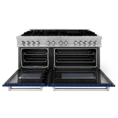 ZLINE 60" Professional Dual Fuel Range in DuraSnow® - RAS-SN-60 - The Home Selection