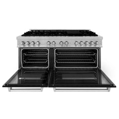 ZLINE 60" Professional Dual Fuel Range in DuraSnow® - RAS-SN-60 - The Home Selection