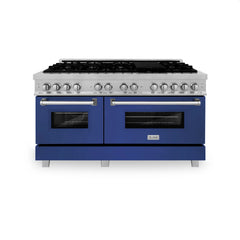 ZLINE 60" Professional Dual Fuel Range in DuraSnow® - RAS-SN-60 - The Home Selection