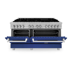 ZLINE 60" Professional Dual Fuel Range in DuraSnow® - RAS-SN-60 - The Home Selection