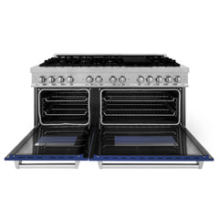 ZLINE 60" Professional Dual Fuel Range in DuraSnow® - RAS-SN-60 - The Home Selection