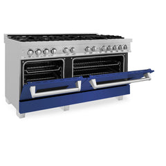 ZLINE 60" Professional Dual Fuel Range in DuraSnow® - RAS-SN-60 - The Home Selection