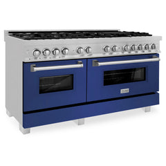 ZLINE 60" Professional Dual Fuel Range in DuraSnow® - RAS-SN-60 - The Home Selection