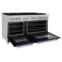 ZLINE 60" Professional Dual Fuel Range in DuraSnow® - RAS-SN-60 - The Home Selection