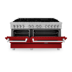 ZLINE 60" Professional Dual Fuel Range in DuraSnow® - RAS-SN-60 - The Home Selection