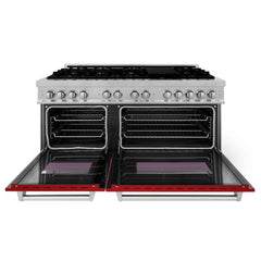 ZLINE 60" Professional Dual Fuel Range in DuraSnow® - RAS-SN-60 - The Home Selection