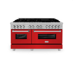 ZLINE 60" Professional Dual Fuel Range in DuraSnow® - RAS-SN-60 - The Home Selection