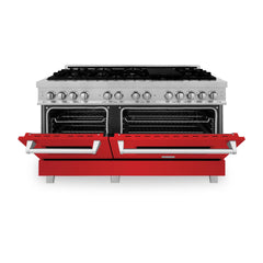 ZLINE 60" Professional Dual Fuel Range in DuraSnow® - RAS-SN-60 - The Home Selection