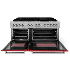 ZLINE 60" Professional Dual Fuel Range in DuraSnow® - RAS-SN-60 - The Home Selection