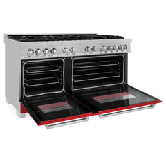 ZLINE 60" Professional Dual Fuel Range in DuraSnow® - RAS-SN-60 - The Home Selection