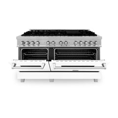 ZLINE 60" Professional Dual Fuel Range in DuraSnow® - RAS-SN-60 - The Home Selection