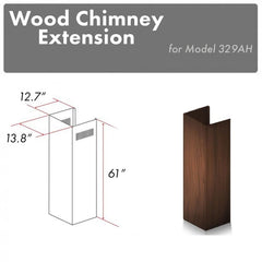 ZLINE 61" Wooden Chimney Extension for Ceilings up to 12.5 ft. - 329AH-E - The Home Selection