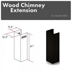 ZLINE 61" Wooden Chimney Extension for Ceilings up to 12.5 ft. - KBCC-E - The Home Selection