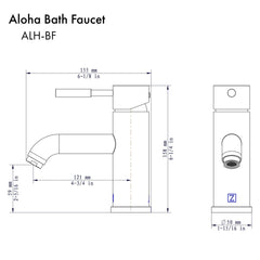 ZLINE Aloha Bath Faucet in Electric Matte Black, ALH-BF-MB - The Home Selection