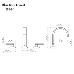 ZLINE Alpine Bath Faucet in Brushed Nickel - BLS-BF - The Home Selection