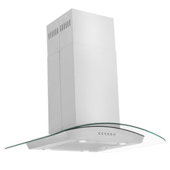 ZLINE Alpine Series Convertible Island Mount Range Hood in Stainless Steel - ALP70IS - The Home Selection