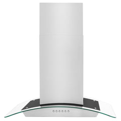 ZLINE Alpine Series Convertible Island Mount Range Hood in Stainless Steel - ALP70IS - The Home Selection