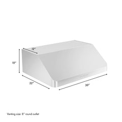 ZLINE Alpine Series Ducted Under Cabinet Range Hood in Stainless Steel - ALP10UC - The Home Selection