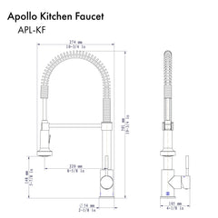ZLINE Apollo Kitchen Faucet, APL-KF-BN - The Home Selection