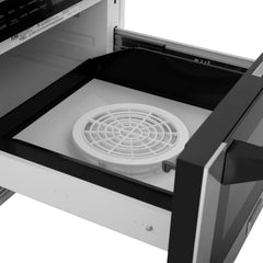 ZLINE Autograph Edition 24" 1.2 cu. ft. Built-in Microwave Drawer with a Traditional Handle in Stainless Steel and Accents - MWDZ-1-H - The Home Selection