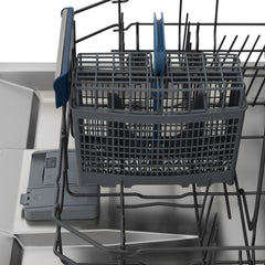 ZLINE Autograph Edition 24" 3rd Rack Top Control Tall Tub Dishwasher in Black Stainless Steel with Accent Handle, 51dBa - DWVZ-BS-24 - The Home Selection