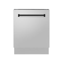 ZLINE Autograph Edition 24" 3rd Rack Top Control Tall Tub Dishwasher in Stainless Steel with Accent Handle, 51dBa - DWVZ-304-24 - The Home Selection