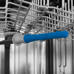 ZLINE Autograph Edition 24" 3rd Rack Top Touch Control Tall Tub Dishwasher in Black Stainless Steel with Handle, 45dBa (DWMTZ-BS-24) - The Home Selection