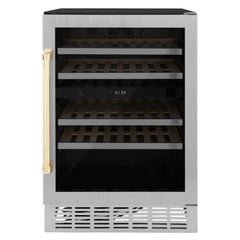 ZLINE Autograph Edition 24 in. Monument Dual Zone 44-Bottle Wine CoRWVZ-UD-24-G - The Home Selection