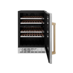 ZLINE Autograph Edition 24 in. Monument Dual Zone 44-Bottle Wine CoRWVZ-UD-24-G - The Home Selection