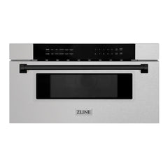 ZLINE Autograph Edition 30" 1.2 cu. ft. Built-In Microwave Drawer in Fingerprint Resistant Stainless Steel with Accents (MWDZ-30-SS) - The Home Selection