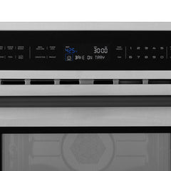 ZLINE Autograph Edition 30” 1.6 cu ft. Built-in Convection Microwave Oven in Stainless Steel and Matte Black Accents (MWOZ-30-MB) - The Home Selection
