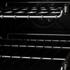 ZLINE Autograph Edition 36" 4.6 cu. ft. Dual Fuel Range with Gas Stove and Electric Oven in Black Stainless Steel with Accents - RABZ-36 - The Home Selection