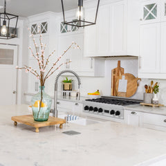ZLINE Autograph Edition 36" Porcelain Rangetop with 6 Gas Burners in DuraSnow® Stainless Steel with Accents - RTSZ-36 - The Home Selection