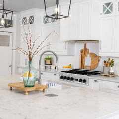 ZLINE Autograph Edition 36" Porcelain Rangetop with 6 Gas Burners in Stainless Steel with Accents - RTZ-36 - The Home Selection