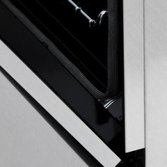 ZLINE Autograph Edition 48" 6.0 cu. ft. Dual Fuel Range with Gas Stove and Electric Oven in DuraSnow® Stainless Steel with Accents - RASZ-SN-48 - The Home Selection