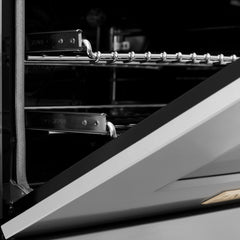 ZLINE Autograph Edition 48" 6.0 cu. ft. Dual Fuel Range with Gas Stove and Electric Oven in Stainless Steel with Accents - RAZ-48 - The Home Selection