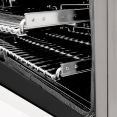 ZLINE Autograph Edition 48" 6.0 cu. ft. Dual Fuel Range with Gas Stove and Electric Oven in Stainless Steel with White Matte Door with Accents - RAZ-WM-48 - The Home Selection