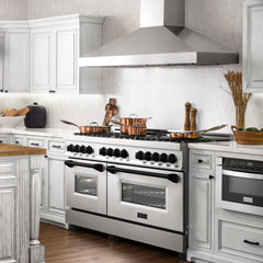 ZLINE Autograph Edition 60" 7.4 cu. ft. Dual Fuel Range with Gas Stove and Electric Oven in Stainless Steel with Accents - RAZ-60 - The Home Selection