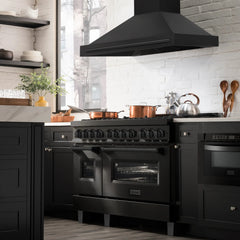 ZLINE Black Stainless Steel Range Hood with Black Stainless Steel Handle (BS655-BS) - The Home Selection