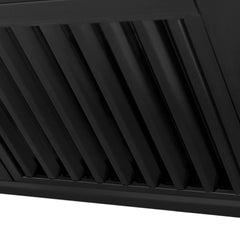 ZLINE Black Stainless Steel Range Hood with Black Stainless Steel Handle (BS655-BS) - The Home Selection